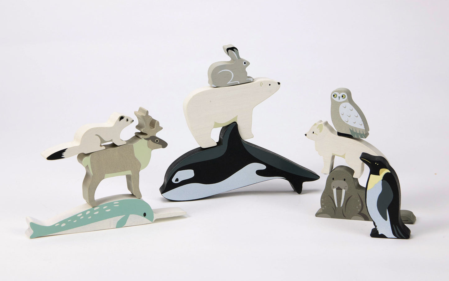 Polar Animals - Winter Wooden Animal Set