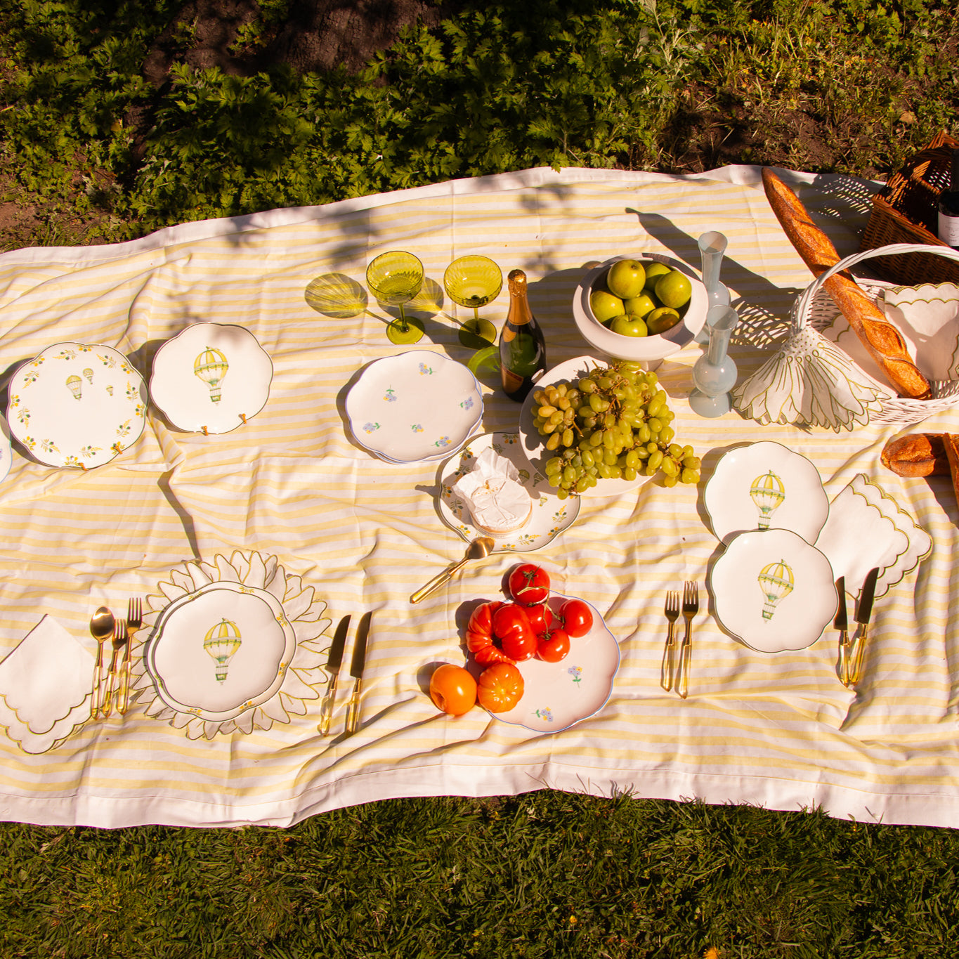 Valensole Lavender Scalloped Dinner Plate - Set of 4