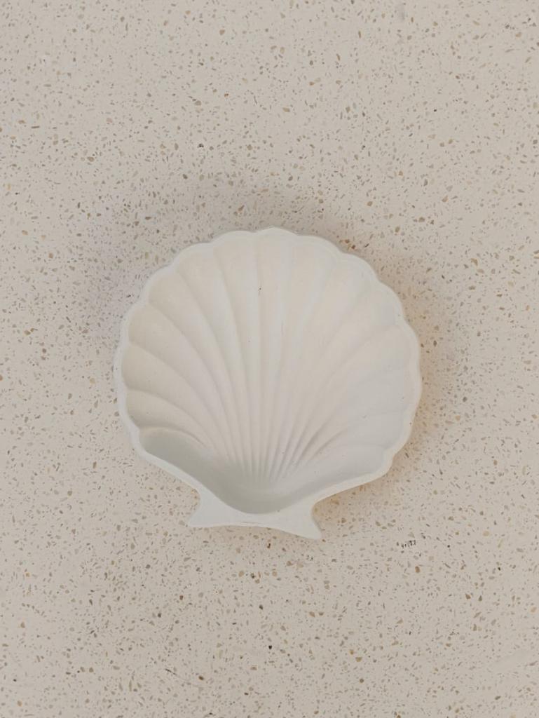 Stucco Seashell Trinket Tray