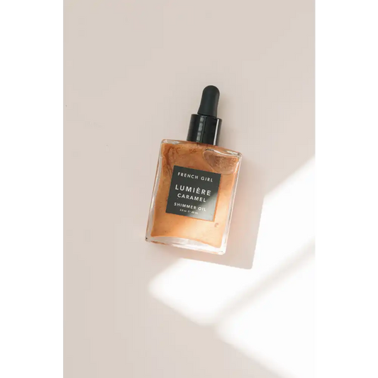 French Girl All-Over Body Shimmer Oil - Caramel
