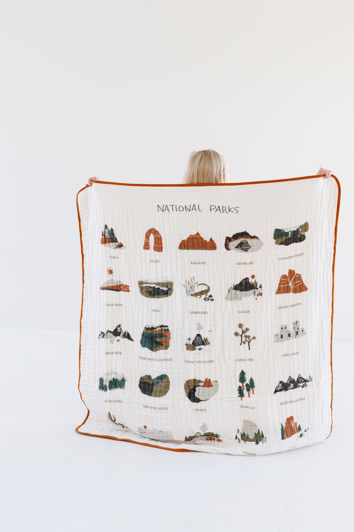 National Parks Children's 100% Cotton Muslin Quilt