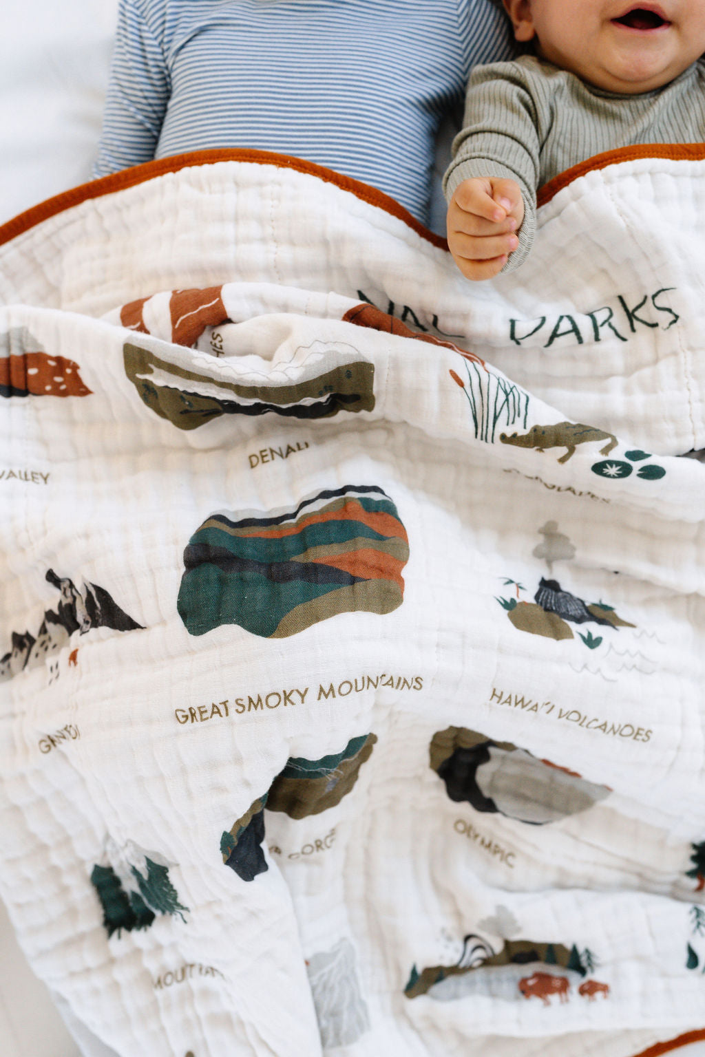 National Parks Children's 100% Cotton Muslin Quilt
