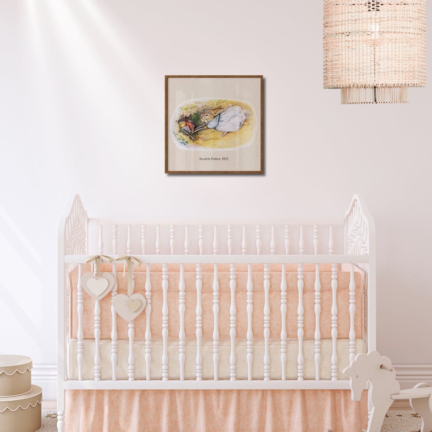 Children's Wall Art Vintage Style, Feat. Beatrix Potter Bunny Rabbit Illustration