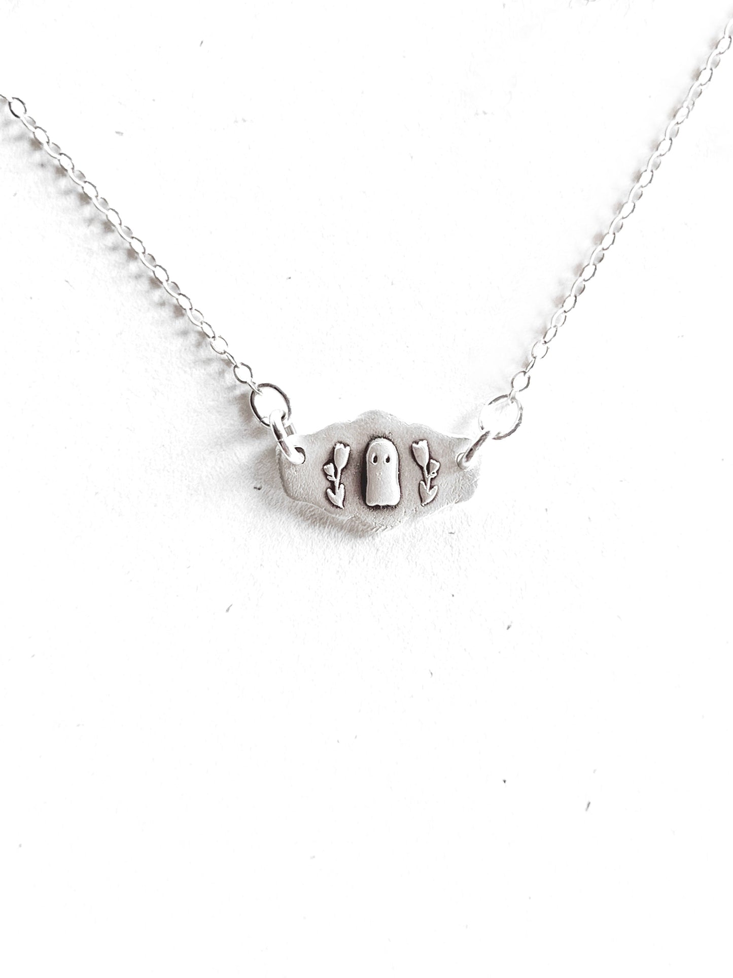 Ghost in the Garden - Handcrafted Silver Necklace