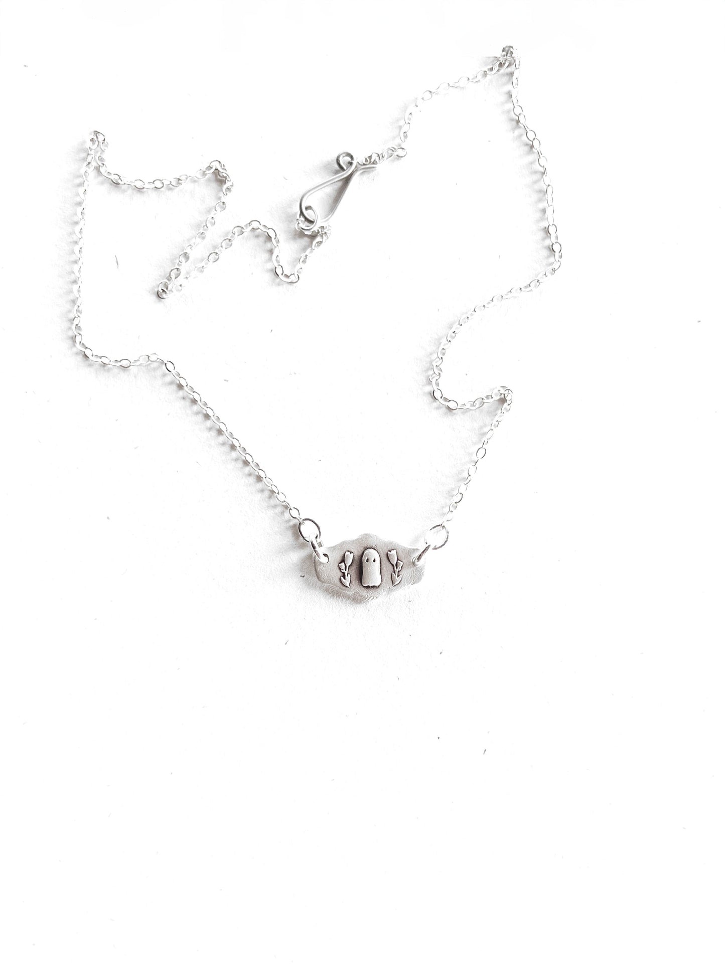 Ghost in the Garden - Handcrafted Silver Necklace