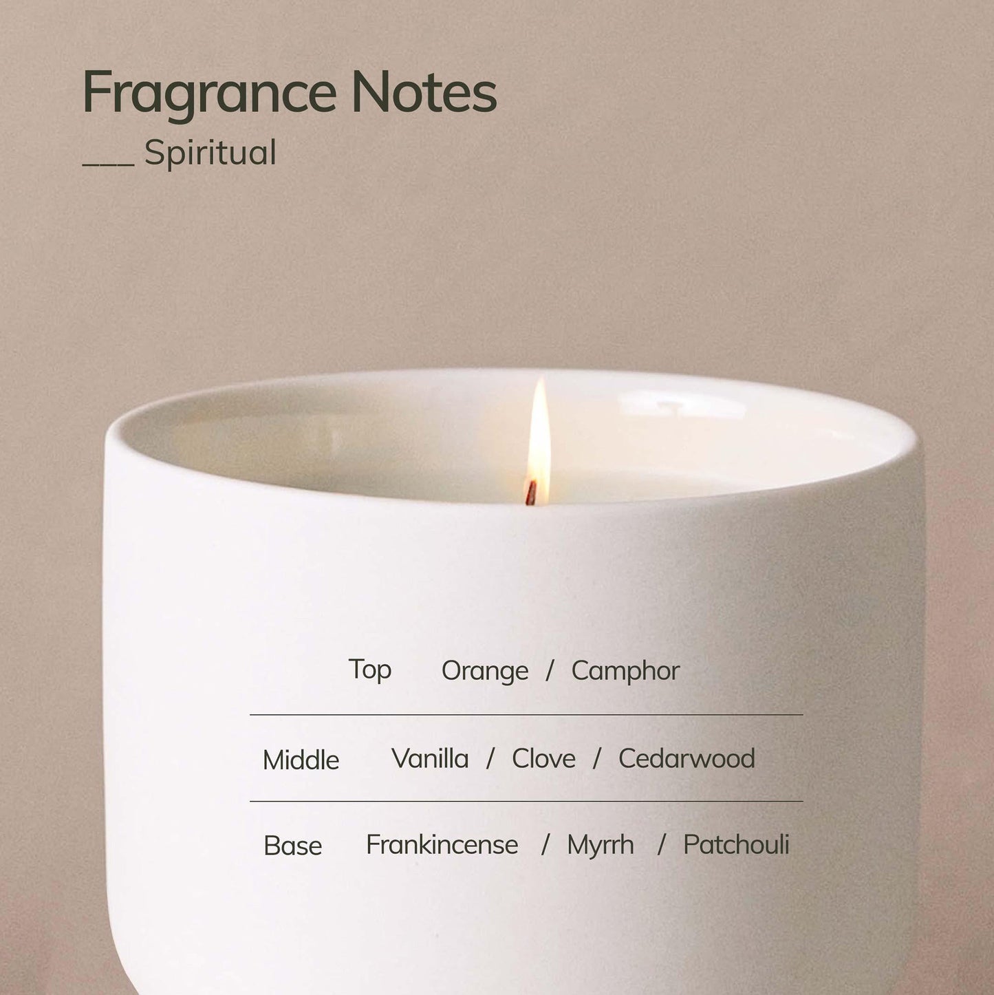 Wellness Candle - Orange, Vanilla, Frankincense + Myrrh