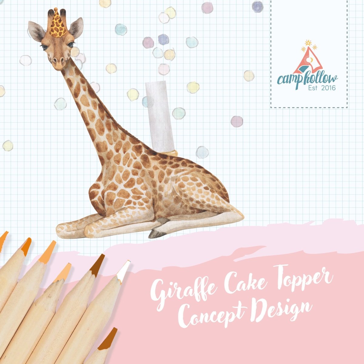 Giraffe Animal Cake Topper