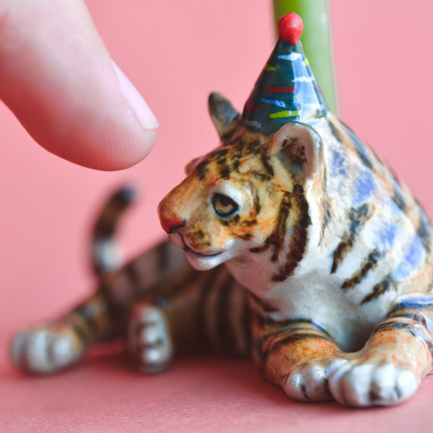 Tiger Cake Topper - Collectible Candle Holder