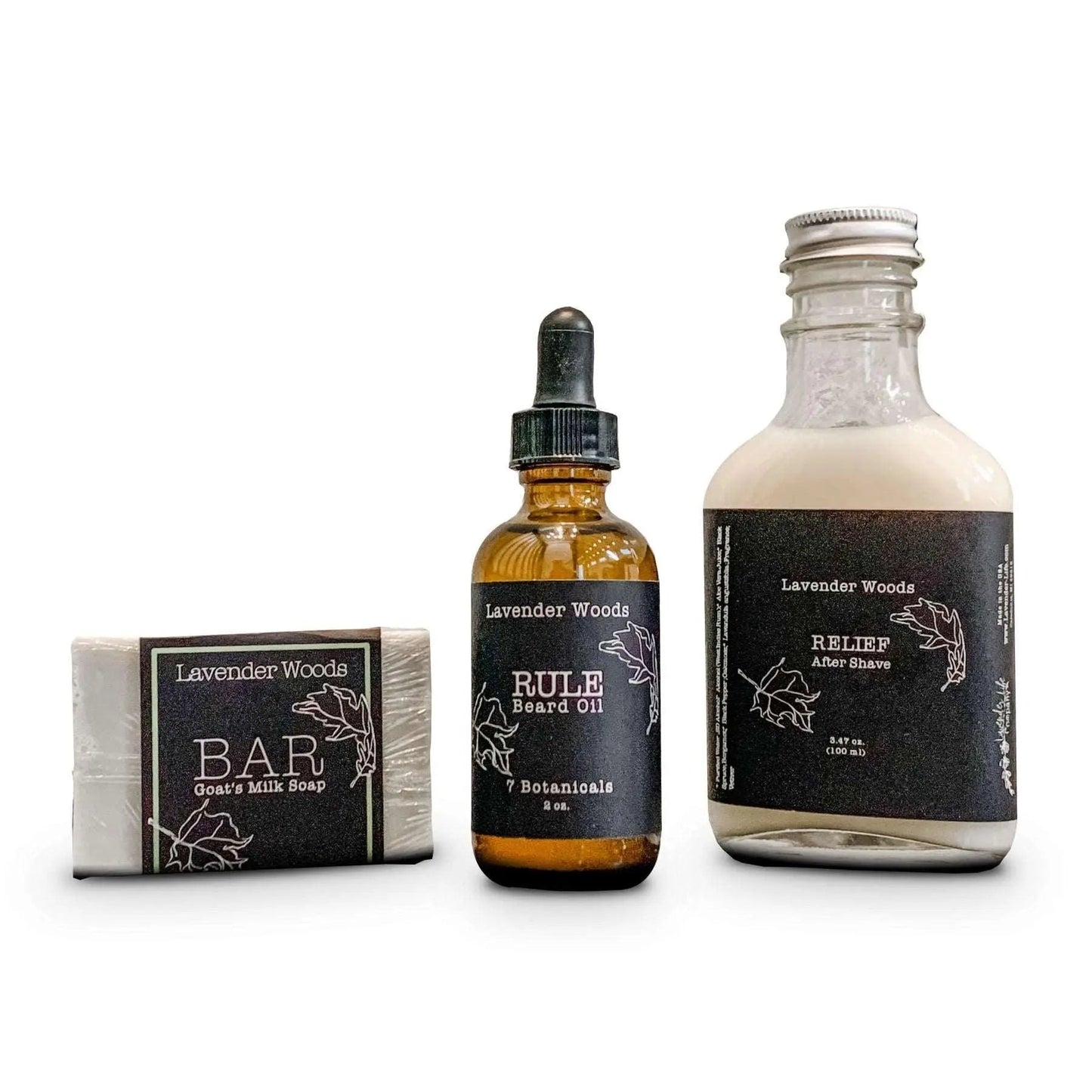 Men's Beard + Shaving Gift Set - Lavender Woods