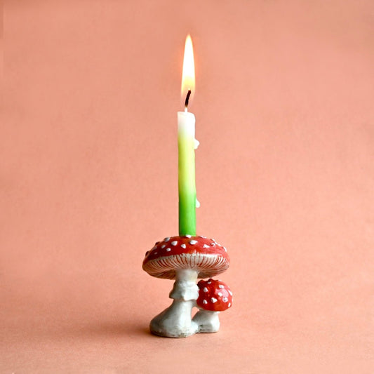 Mushroom Cake Topper - Whimsical Cake Decoration