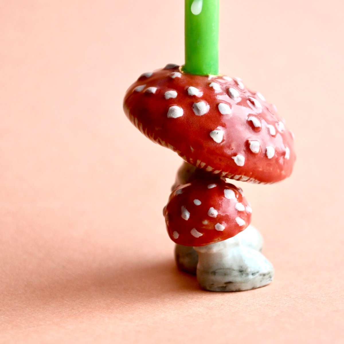 Mushroom Cake Topper - Whimsical Cake Decoration