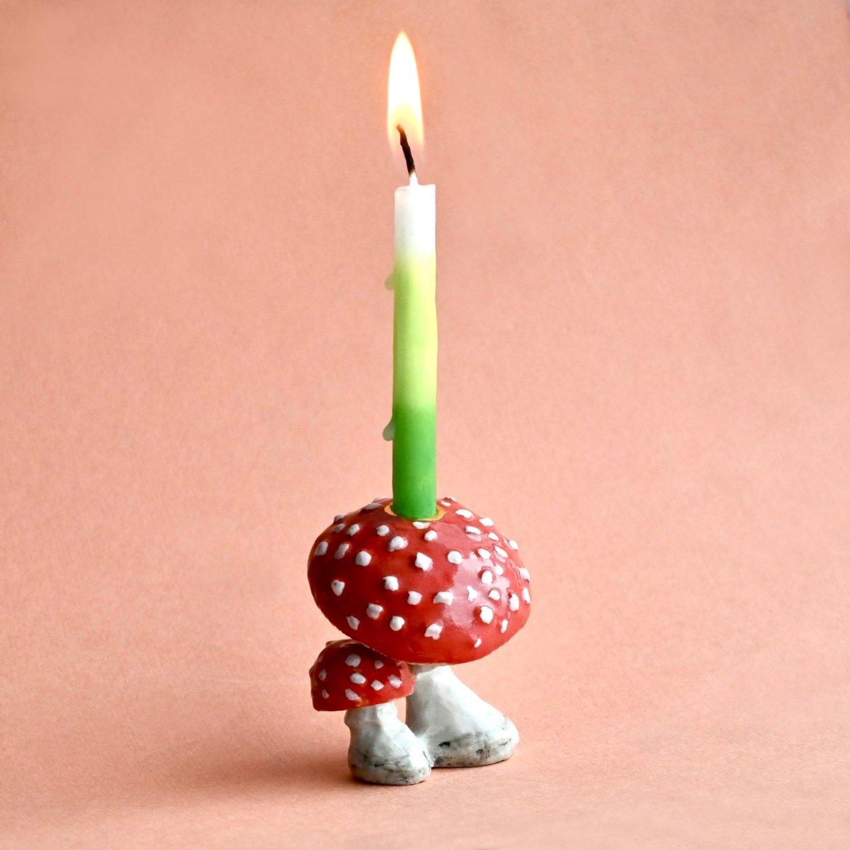 Mushroom Cake Topper - Whimsical Cake Decoration