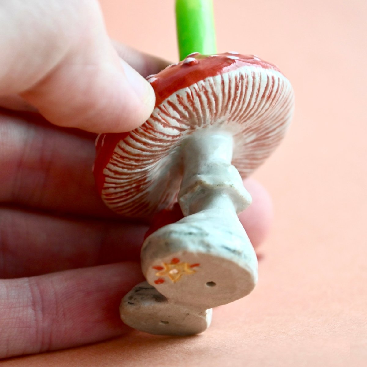 Mushroom Cake Topper - Whimsical Cake Decoration