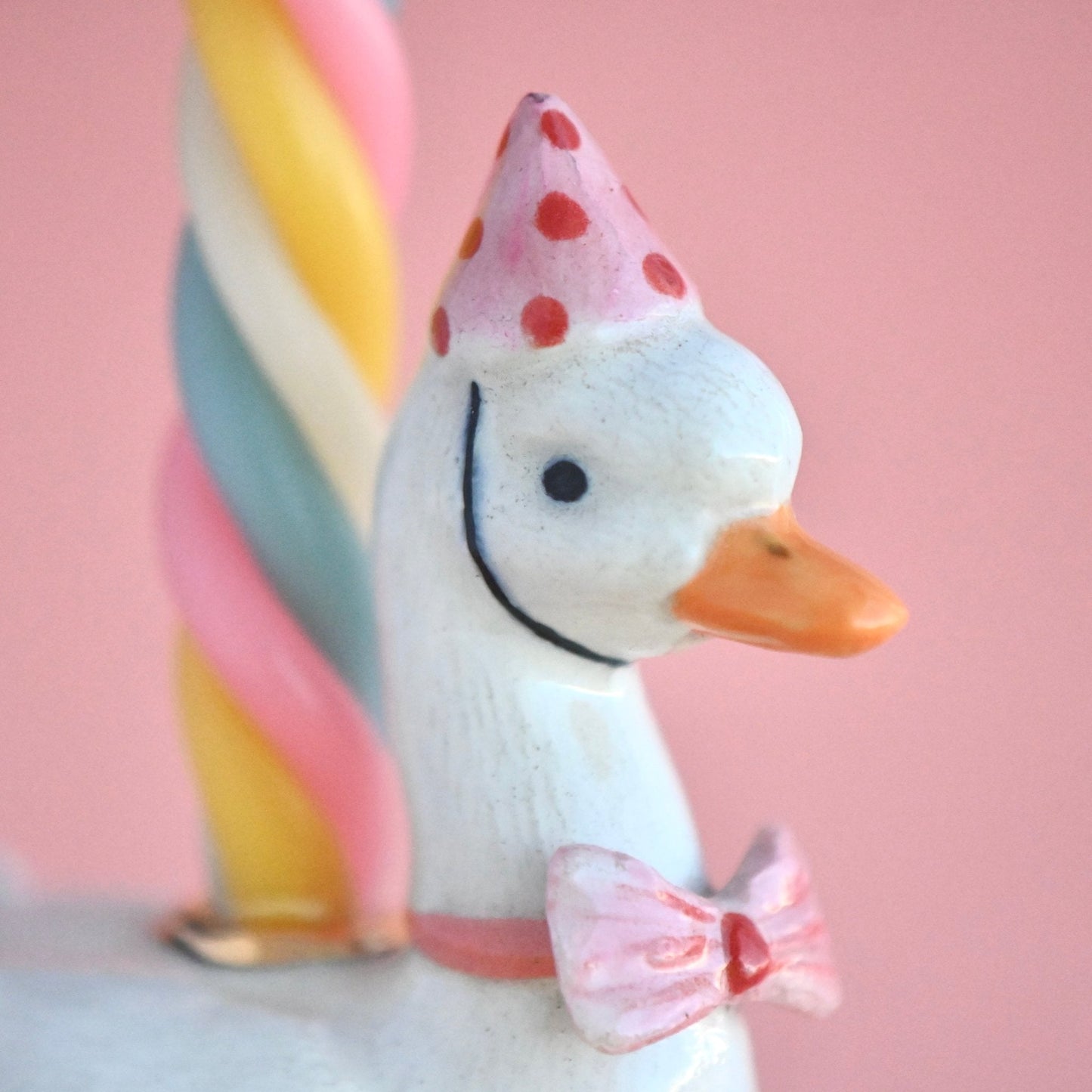 Goose Cake Topper - Pink