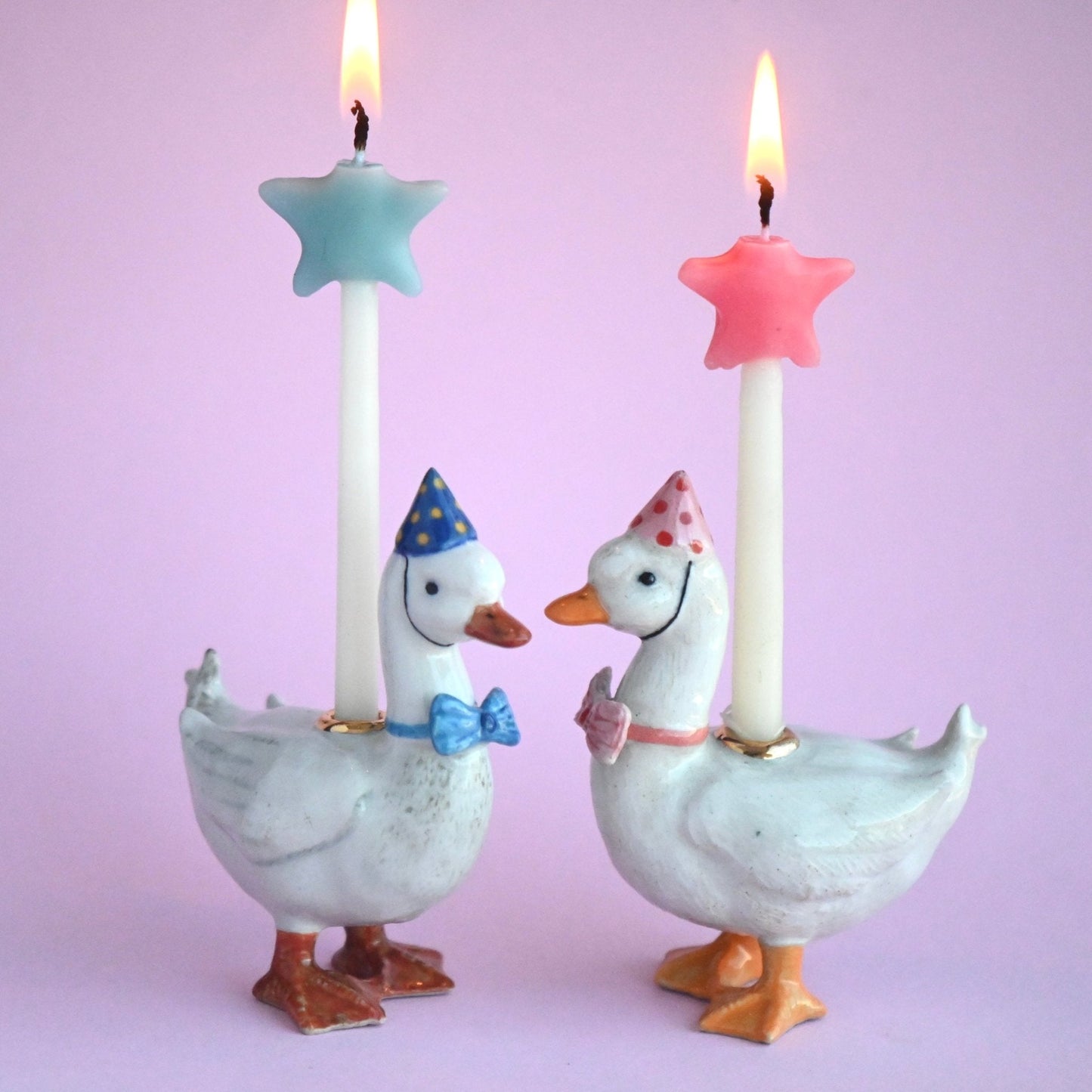 Goose Cake Topper - Pink