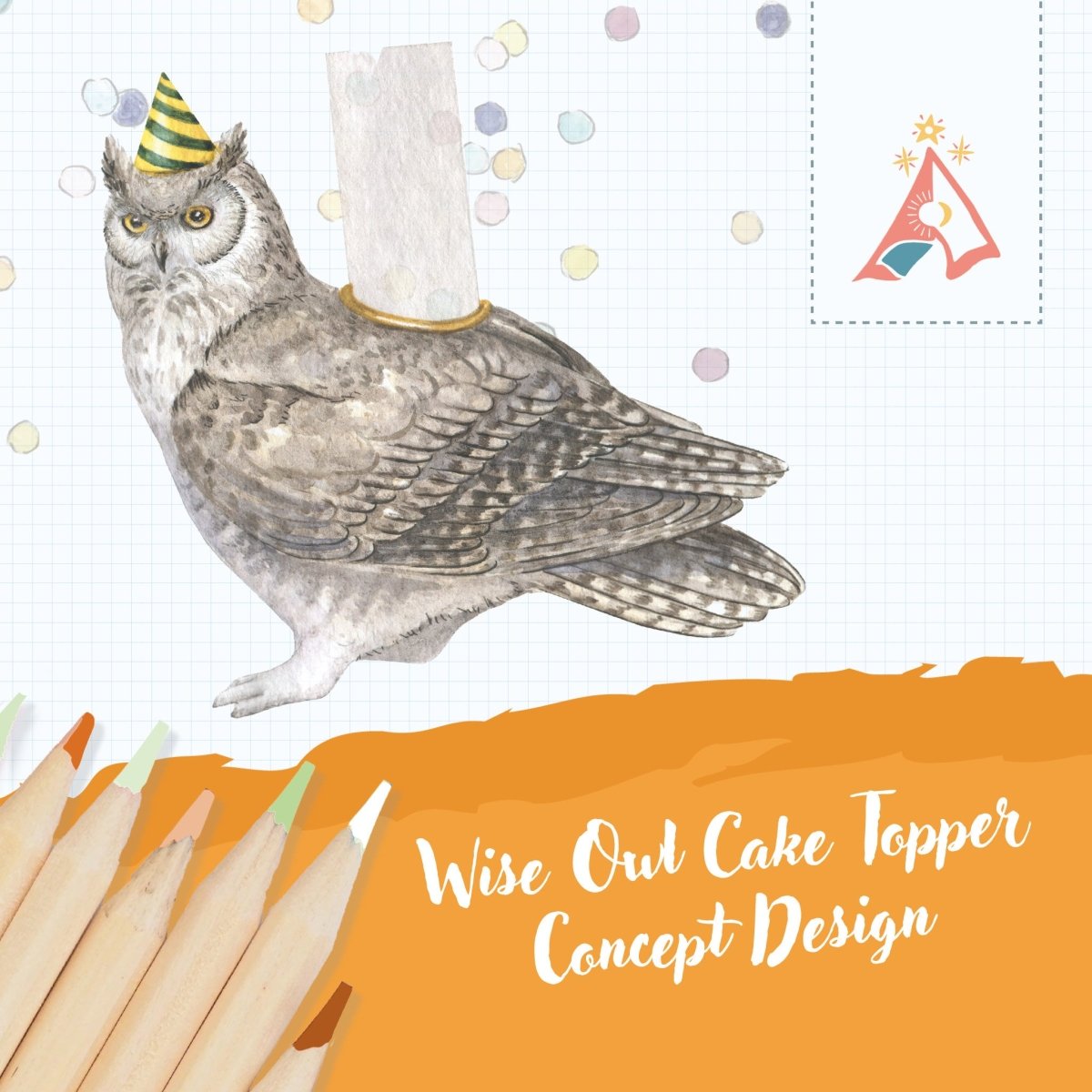 Wise Owl Woodland Cake Topper