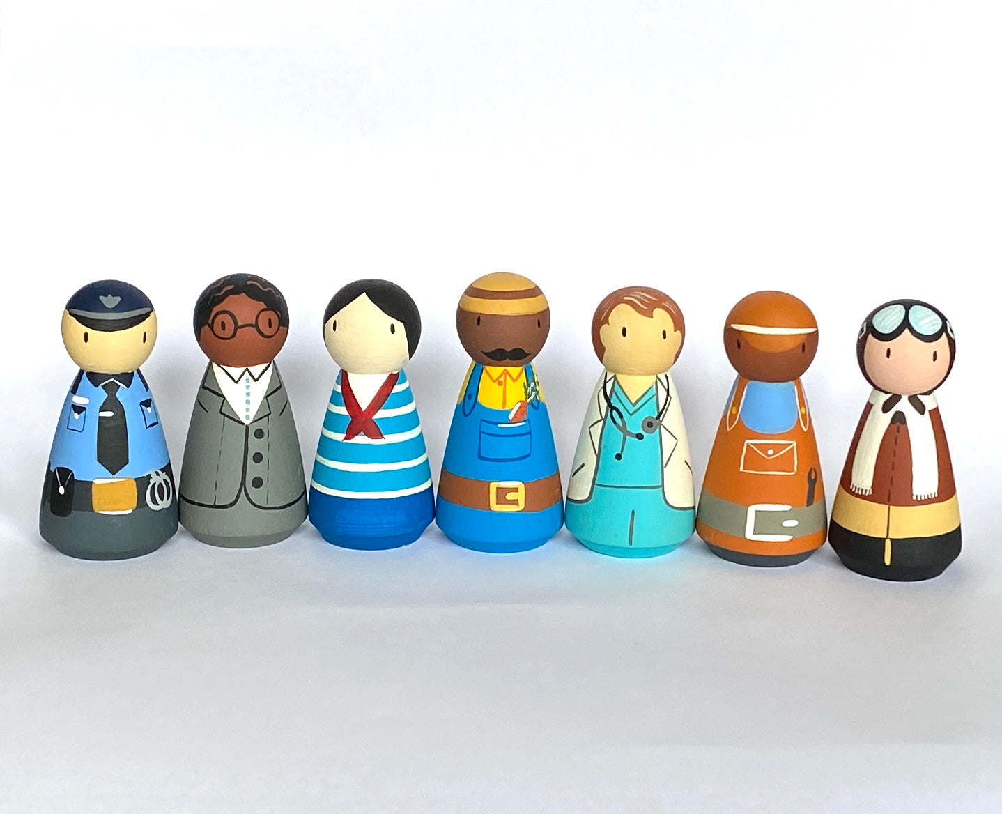 Waldorf Wooden Peg People - Professionals and Services