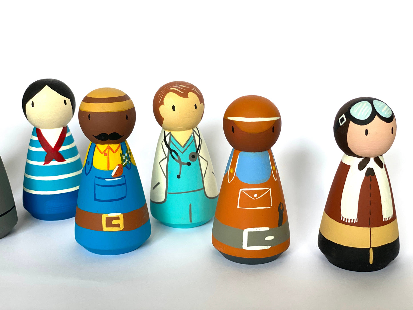 Waldorf Wooden Peg People - Professionals and Services