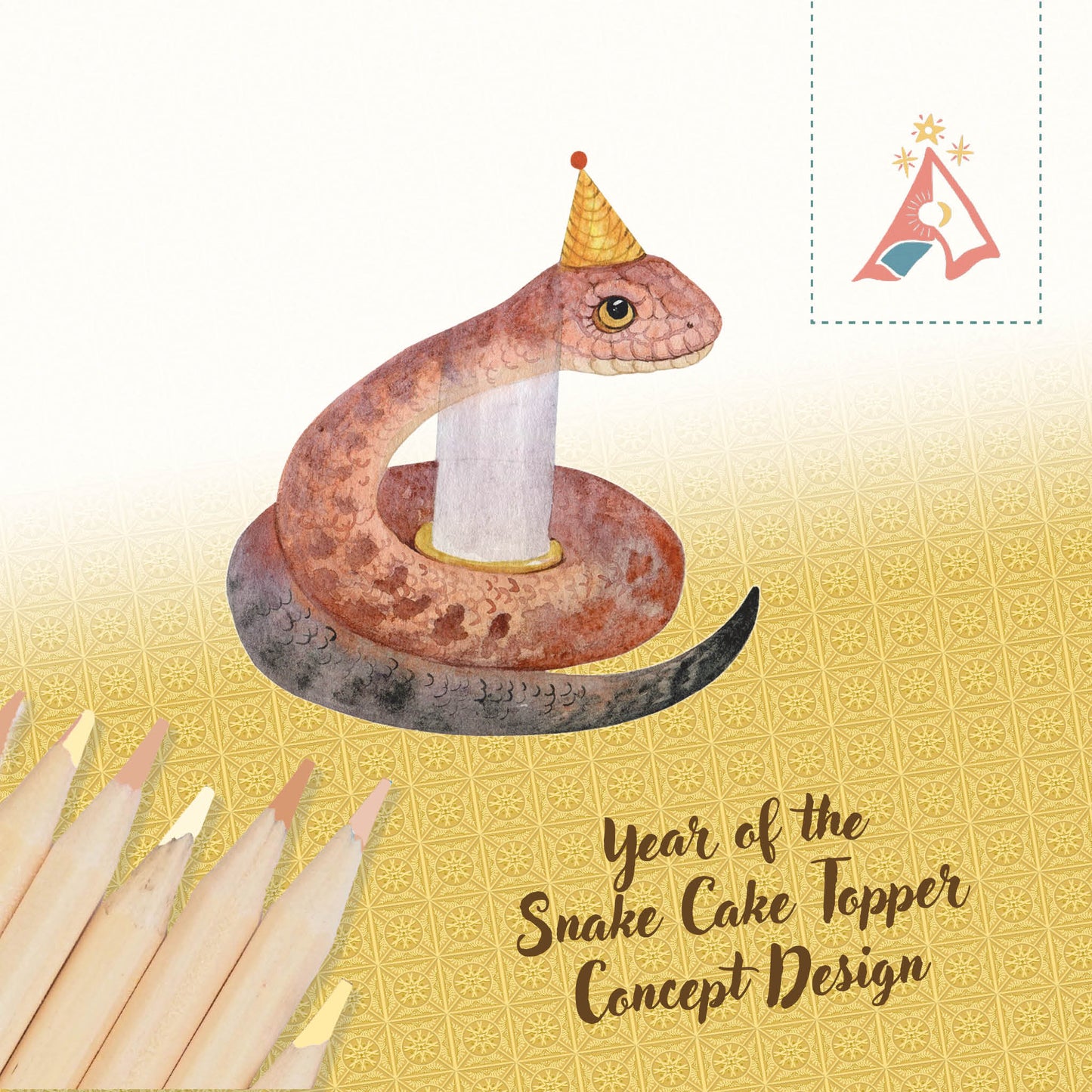 Snake Cake Topper - Porcelain Heirloom